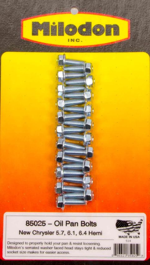 MILODON MIL85025 Oil Pan Bolt Kit - 5.7/6.1L Hemi