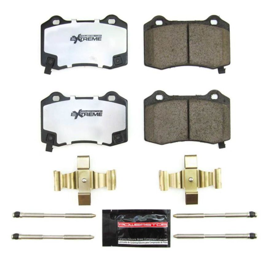 PowerStop Z26-1053B PowerStop - Z26 Performance Carbon-Fiber Ceramic Brake Pads with Hardware Kit
