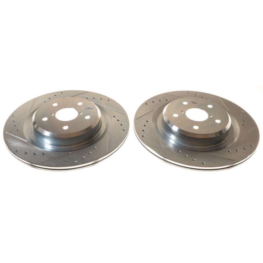 PowerStop JBR1790XPR PowerStop Evolution Performance Drilled, Slotted & Plated Brake Rotor Pair