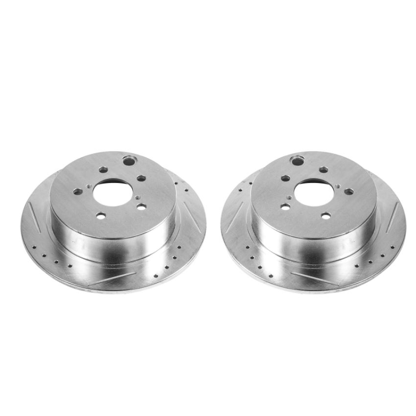PowerStop JBR1548XPR PowerStop Evolution Performance Drilled, Slotted & Plated Brake Rotor Pair