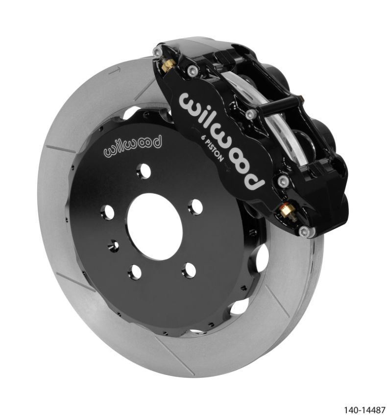 Wilwood 140-14487 03-08 Audi A4 Forged Narrow Superlite 6R Front Big Brake Kit 12.88in Rotor Dia (Black)