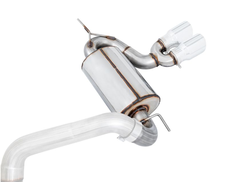 AWE Tuning 3020-32038 Ford Focus ST Touring Edition Cat-back Exhaust - Resonated - Chrome Silver Tips