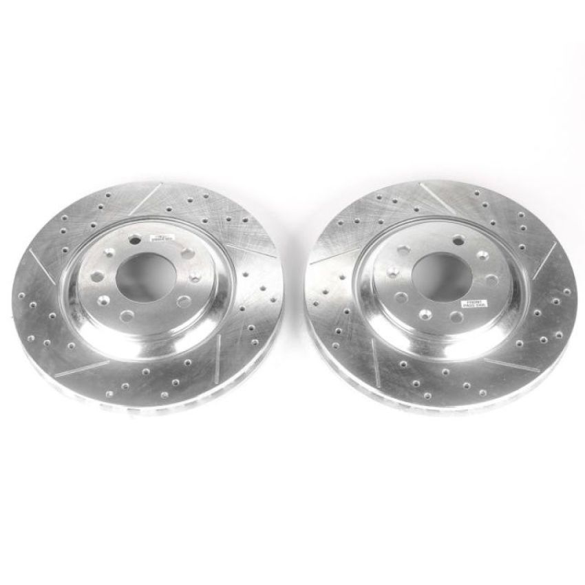 PowerStop AR82107XPR PowerStop Evolution Performance Drilled, Slotted & Plated Brake Rotor Pair