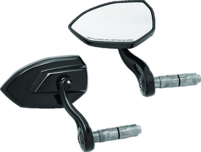Kuryakyn 1959 Phantom Bar End Mirror Gloss Black
