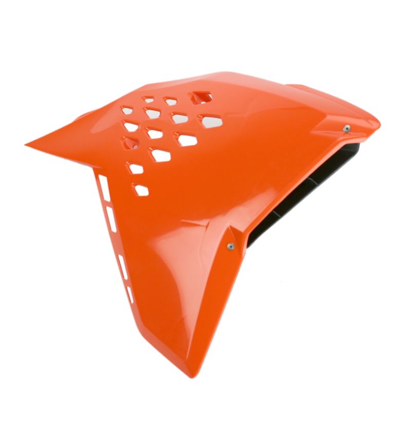 Cycra 1CYC-1895-22 07-11 KTM 125-530 SX/XC/SX-F/XC-F/XC-W/XCF-W/EXC/EXC-R Powerflow Radiator Shrouds - Orange