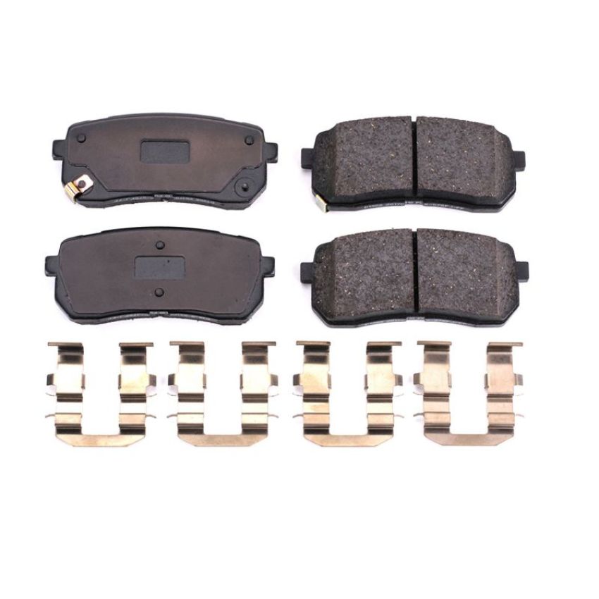 PowerStop 17-1302 PowerStop - Z17 Low-Dust Ceramic Brake Pads with Hardware