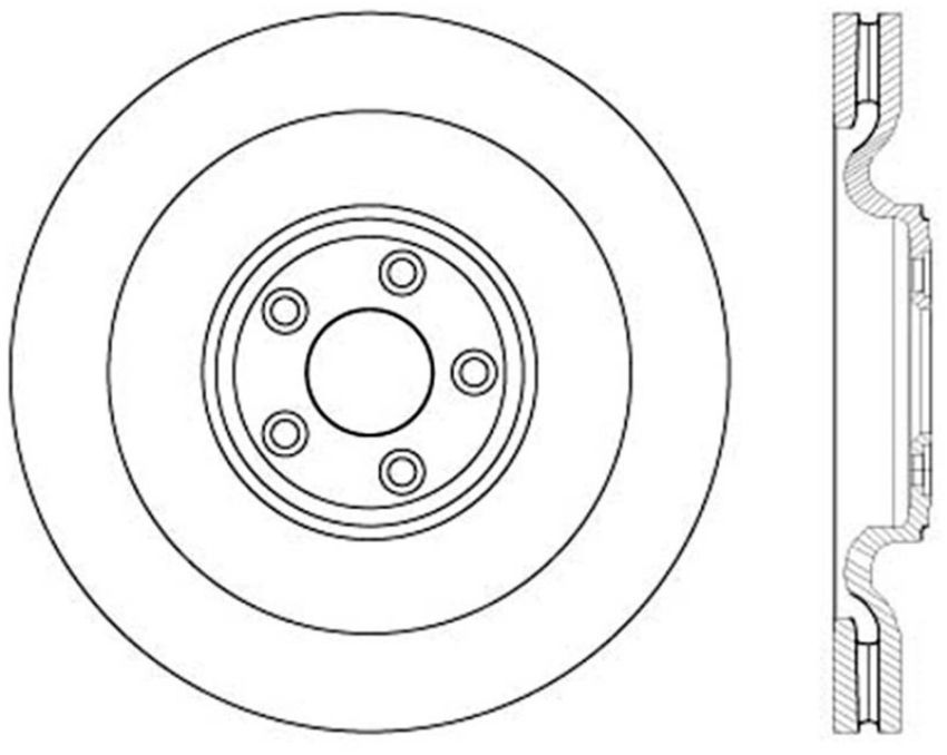 Stoptech 128.20031L Drilled Sport Brake Rotor