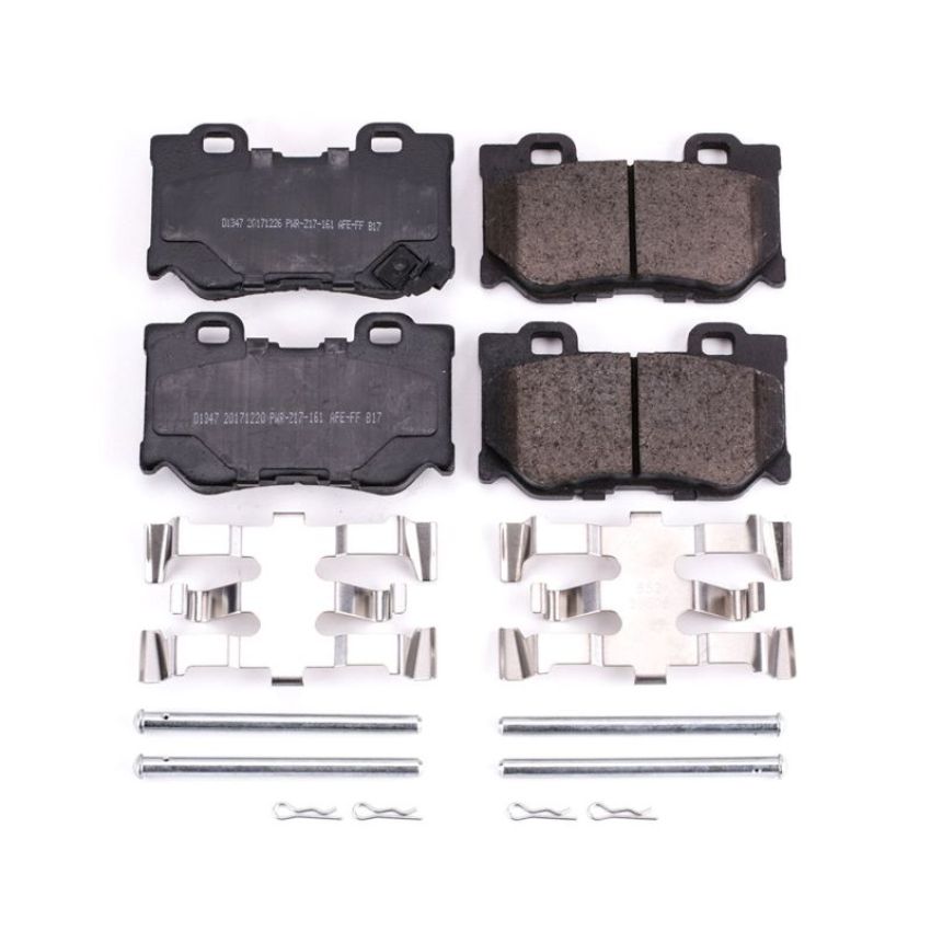 PowerStop 17-1347 PowerStop - Z17 Low-Dust Ceramic Brake Pads with Hardware