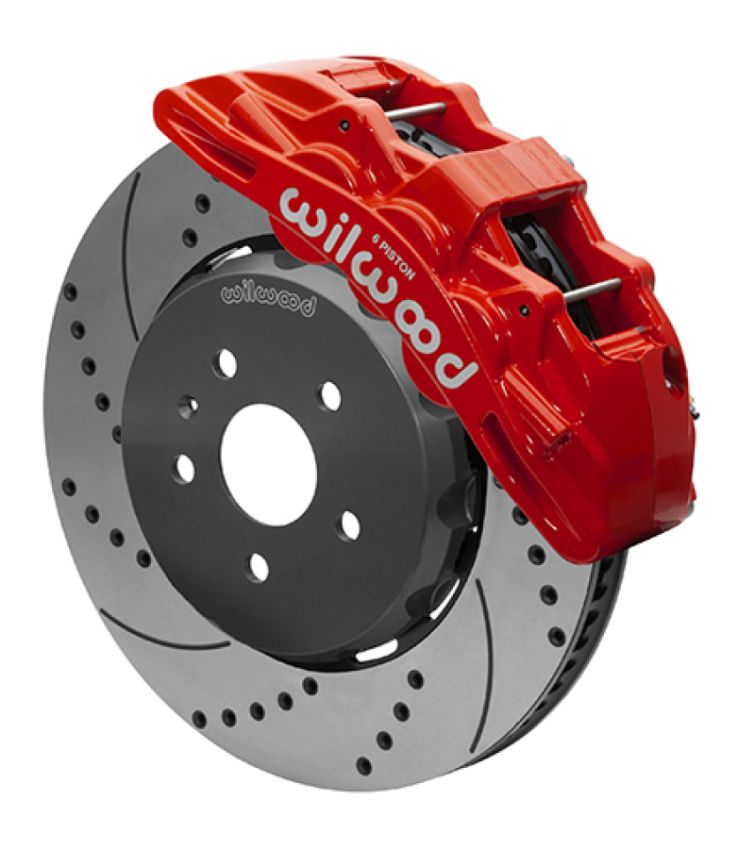 Wilwood 140-15431-R SX6R Front Brake Kit 15in Lug Drive Slotted Red w/ Lines 10-14 Chevrolet Camaro SS