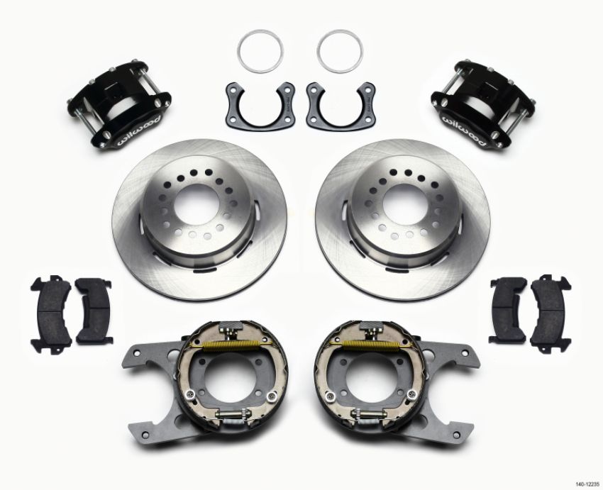 Wilwood 140-12235 D154 P/S Park Brake Kit New Big Ford 2.50in Off Front Mount