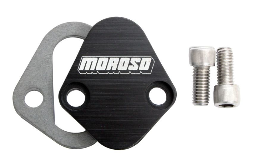 MOROSO MOR65396 Fuel Pump Plate - Billet BBC- Ford & Mopar