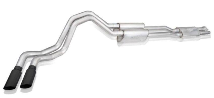Stainless Works FT220CBR-B 20-21 Ford F-250/F-350 7.3L 304SS Redline Catback w/ 4in Matte Black Tips