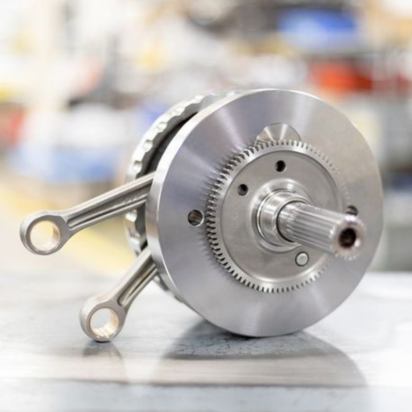 S&S Cycle 320-0603 2017 M8 Models 4-1/2in Stroke Flywheel w/ Full Width Rods & Balancer Gear