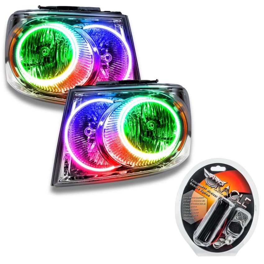 Oracle Lighting 7201-330 SMD Pre-Assembled Headlights, Chrome Bezel, ColorSHIFT