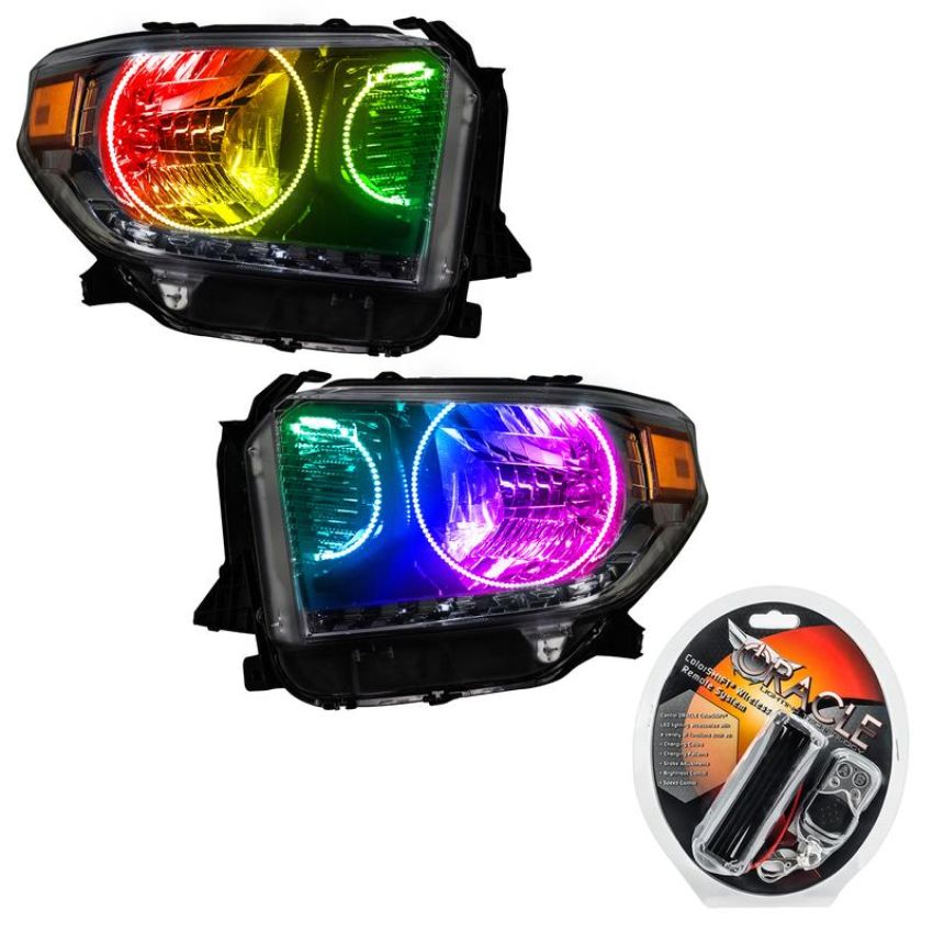 Oracle Lighting 7204-330 SMD Pre-Assembled Headlights, Dual Halo Kit, ColorSHIFT
