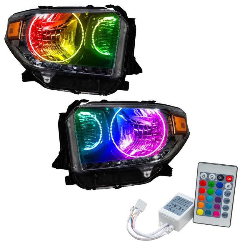 Oracle Lighting 7204-504 SMD Pre-Assembled Headlights, Dual Halo Kit, ColorSHIFT(tm) - Simple