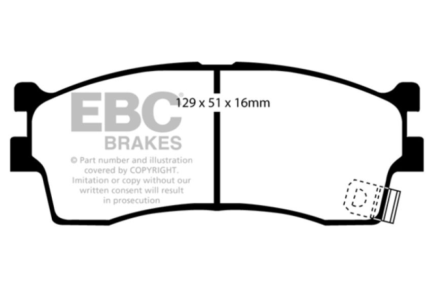 EBC Brakes UD889 Ultimax OEM Replacement Brake Pads