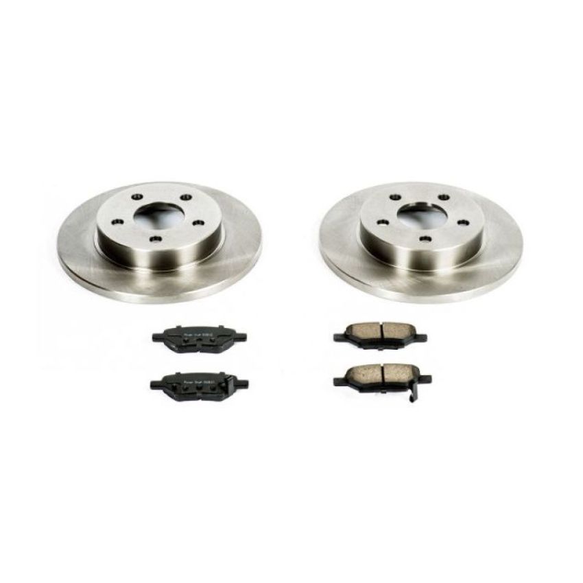 PowerStop KOE1616 OE Stock Replacement Low-Dust Ceramic Brake Pad and Rotor Kit