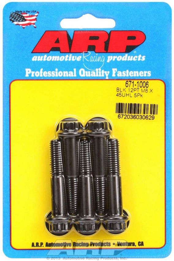 ARP ARP671-1006 Bolt Kit - 12pt. (5) 8mm x 1.25 x 45mm
