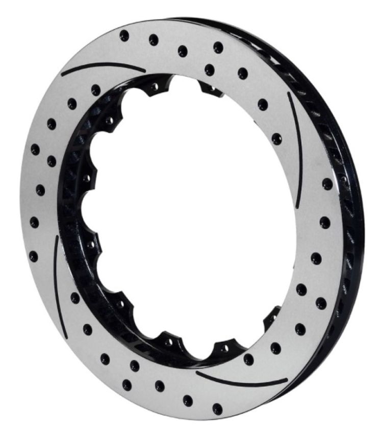 Wilwood 160-12158-BK Rotor-SRP48 SPC-37-LH-BLK-Drill 12.44 x 1.19 - 12 on 7.00in