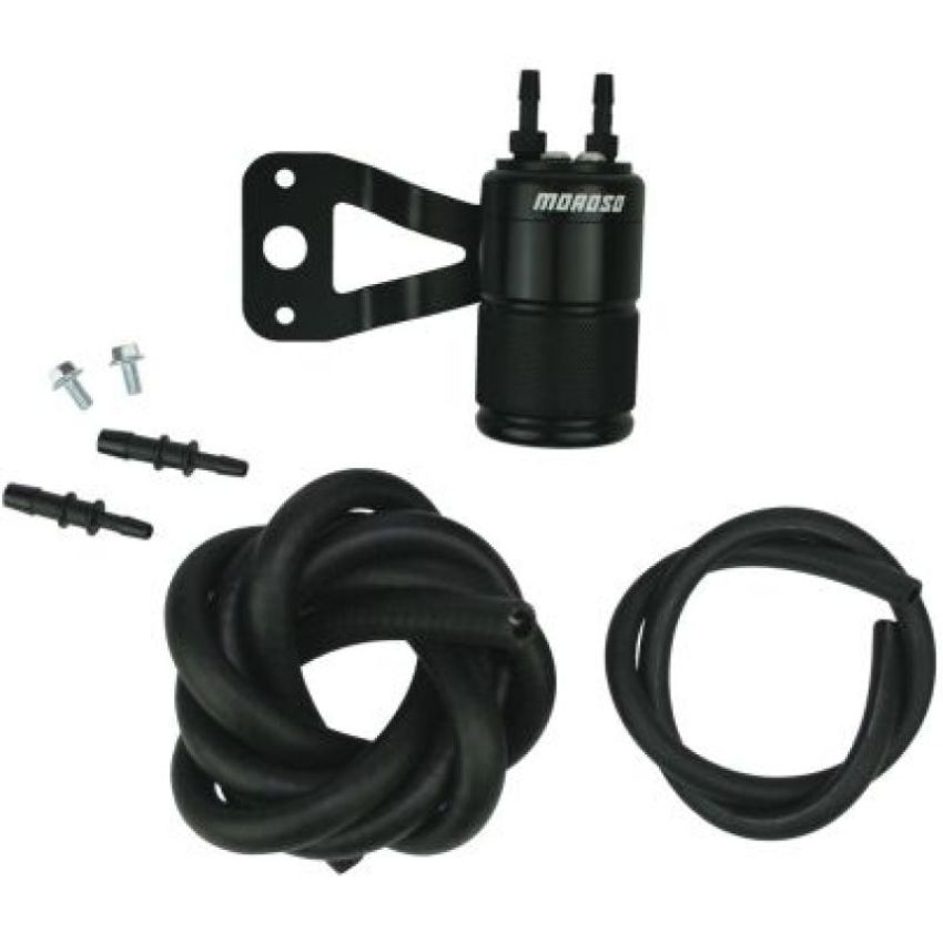 Moroso 85711 Harley-Davidson 88-16 Evo Twin Cam Sportster Air Oil Separator - Black