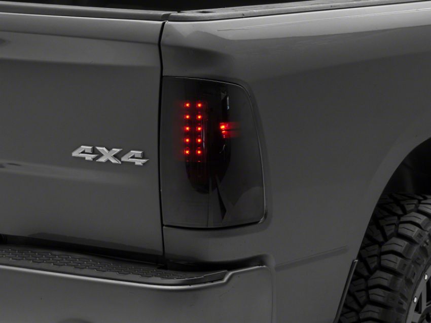 Raxiom R131283 09-18 Dodge RAM 1500/2500/3500 Axial Series LED Tail Lights- BlkHousing- SmokedLens