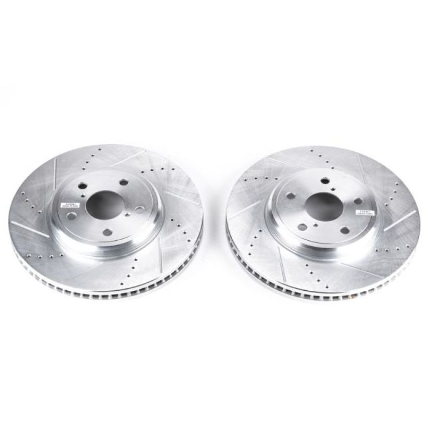 PowerStop JBR938XPR PowerStop Evolution Performance Drilled, Slotted & Plated Brake Rotor Pair
