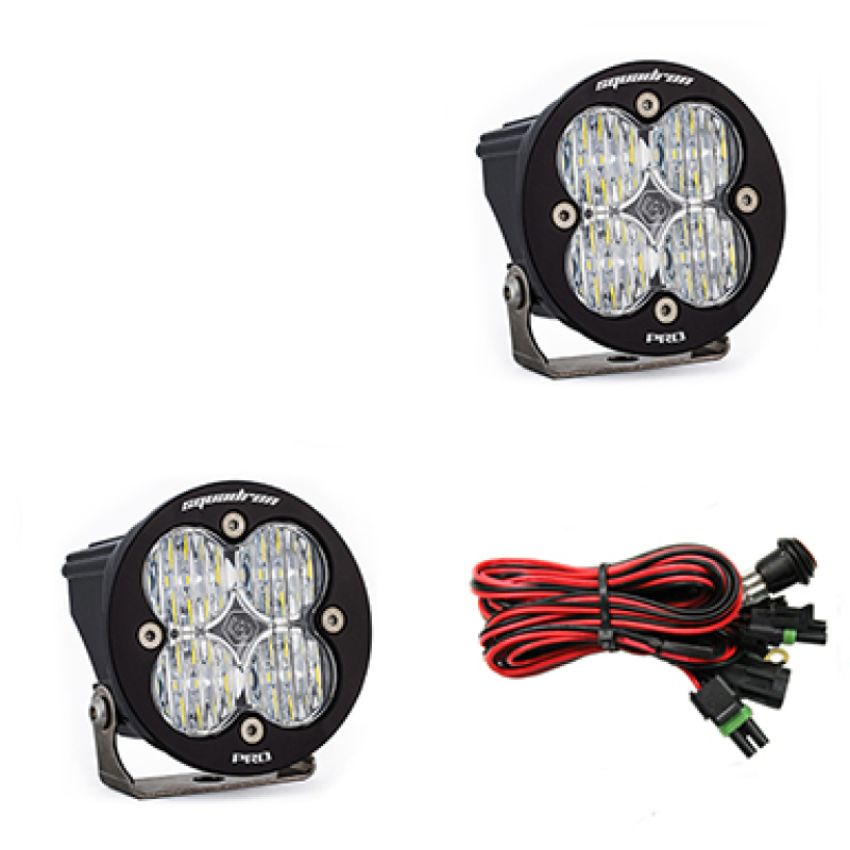 Baja Designs 597805 Squadron-R Pro Black LED Auxiliary Light Pod Pair