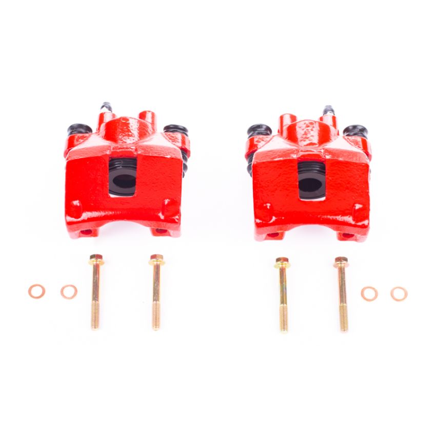 PowerStop S4398 Red Powder Coated Calipers
