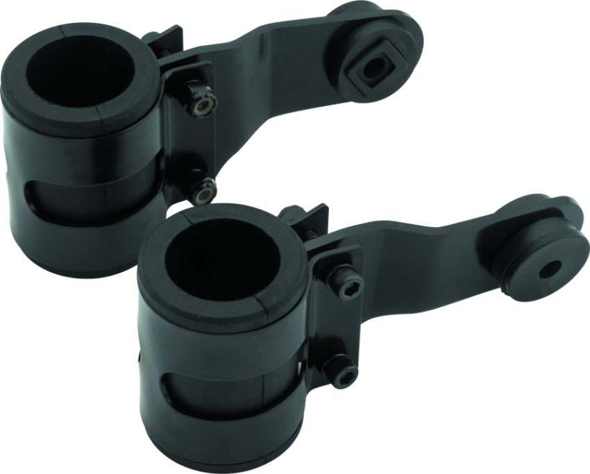 BikeMaster 152415 35mm Headlight Brackets - Black