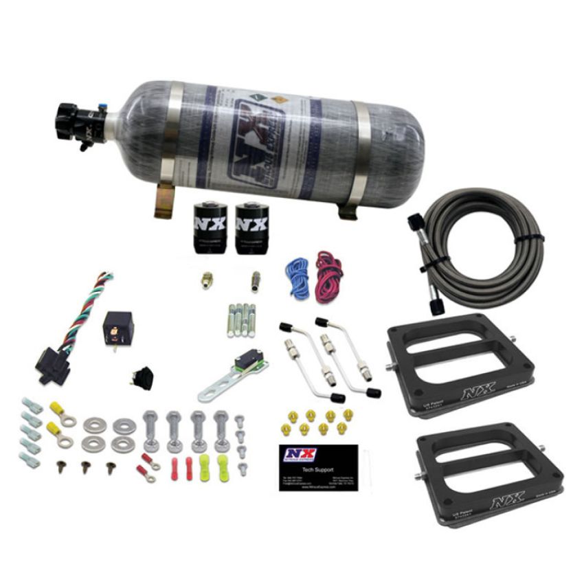 Nitrous Express 30275-12 DUAL/Dominator/ALCOHOL (50-100-150-200-250-300HP) WITH COMPOSITE BOTTLE