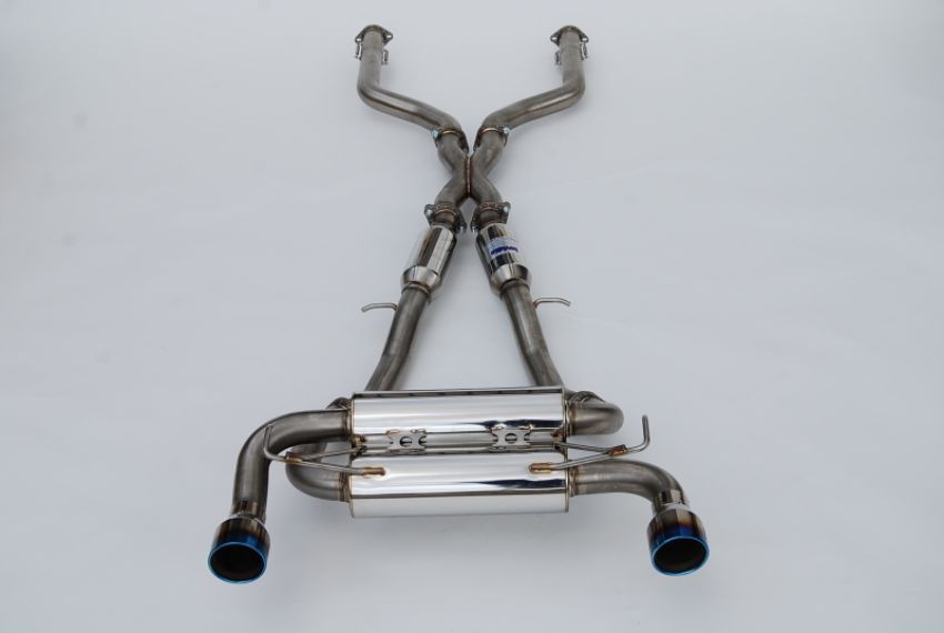 Invidia HS22N4Z7GM1RTL 2022+ Nissan Z 70mm Gemini Cat Back Exhaust - Rolled TI Tips
