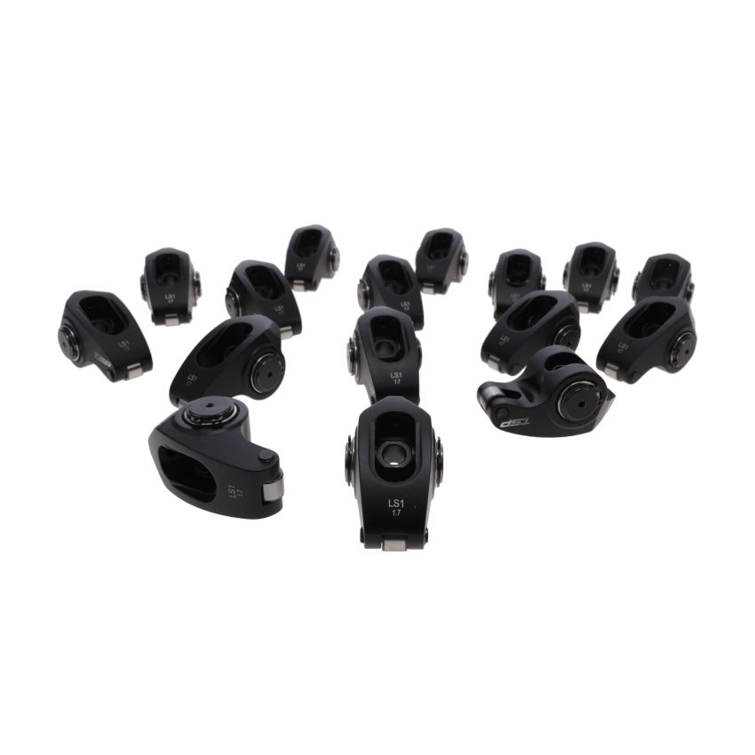 Top Street Performance 72870 TSP 2024 Aluminum Roller Rocker Arms, LS1 LS2 LS6, 1.7 Ratio, Needle Bearing Tip