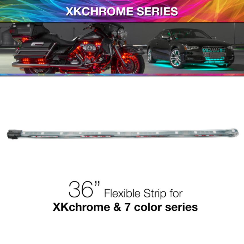XKGLOW XK-4P-S-36 XK Glow 36in Multi Color Flexible Strip for XKchrome & 7 Color Series