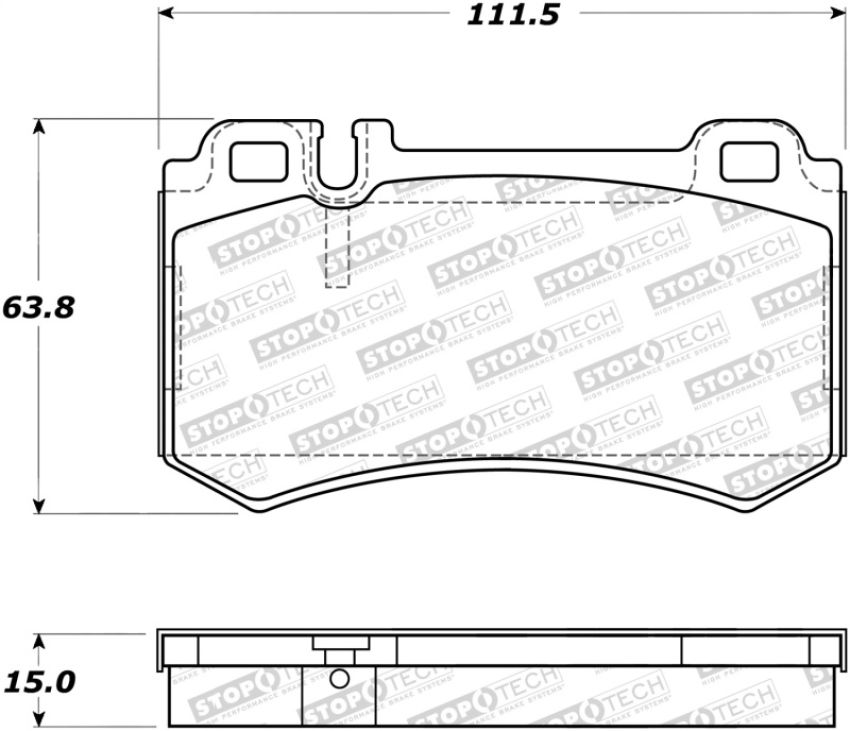 Stoptech 308.09840 Street Brake Pads