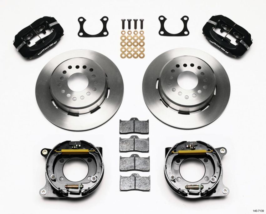 Wilwood 140-7139 Forged Dynalite P/S Park Brake Kit Big Ford 2.36in Offset