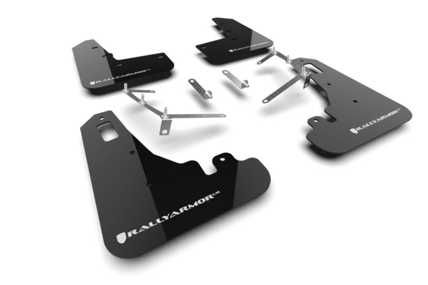 Rally Armor MF99-UR-BLK-WH Black Mud Flap/White Logo