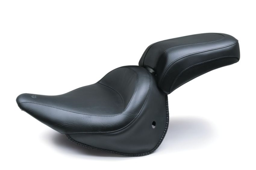 Mustang Motorcycle 76236 Mustang 05-17 Harley Deluxe (With Standard Rack) Wide Touring Passenger Seat - Black