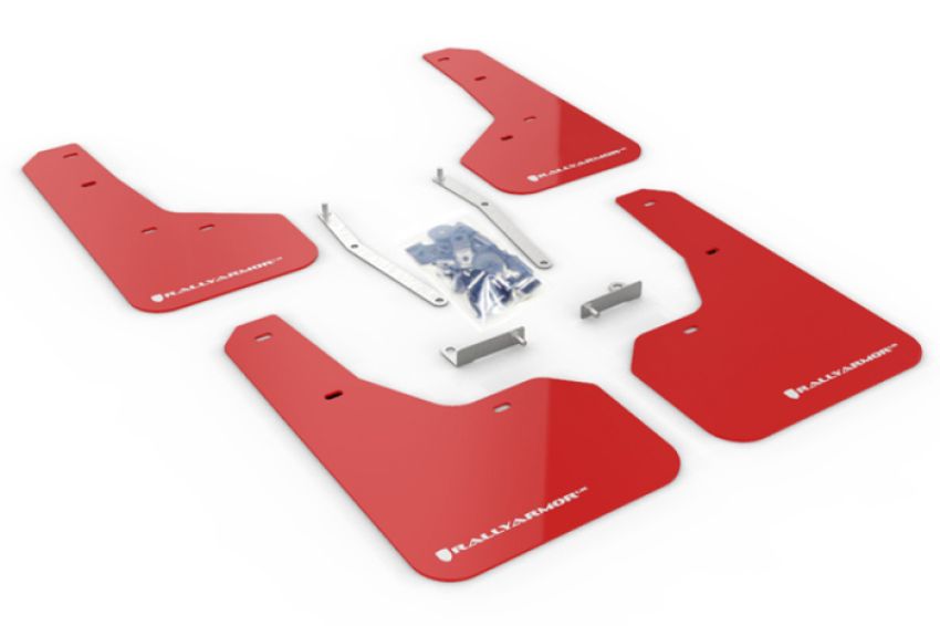 Rally Armor MF52-UR-RD/WH Red Mud Flap/White Logo