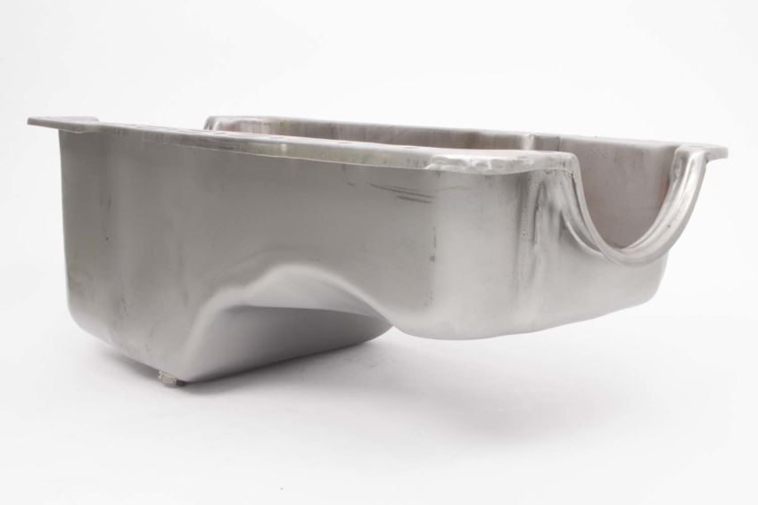 RACING POWER CO-PACKAGED RPCR9078RAW 65-87 SBF Steel Stock Oil Pan Unplated