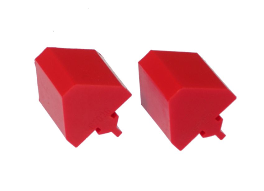 Prothane 19-1326 Universal Bump Stop Pull Through Style - Red