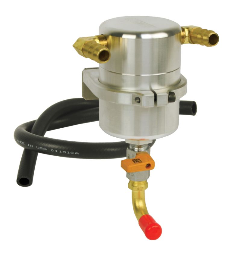 Moroso 85483 08-15 Mitsubishi Evo 10 Air/Oil Separator Catch Can - Billet Aluminum