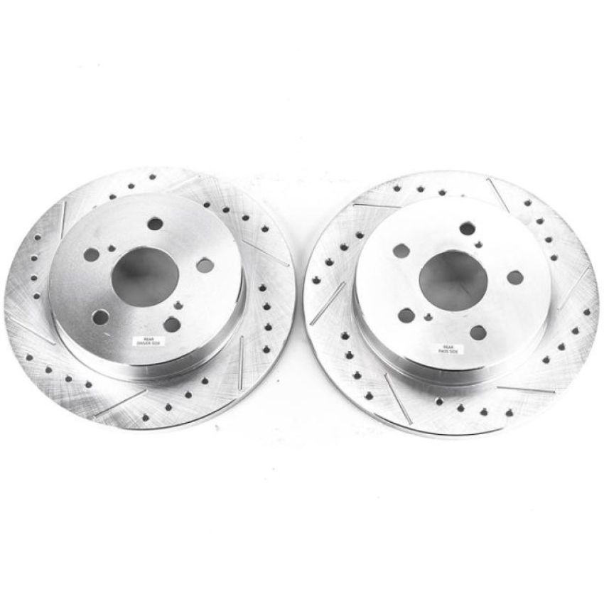 PowerStop JBR1738XPR PowerStop Evolution Performance Drilled, Slotted & Plated Brake Rotor Pair