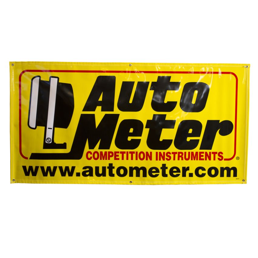 AutoMeter 0217 BANNER, RACE - LARGE (6FT.), YELLOW, 'COMPETITION INSTRUMENTS'