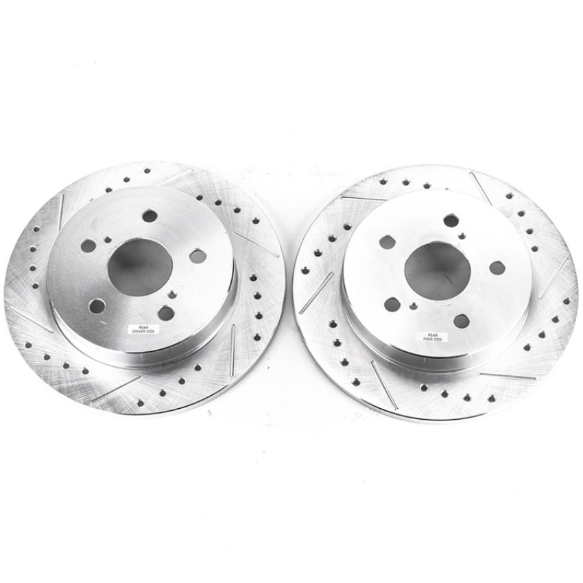 PowerStop JBR1738XPR PowerStop Evolution Performance Drilled, Slotted & Plated Brake Rotor Pair