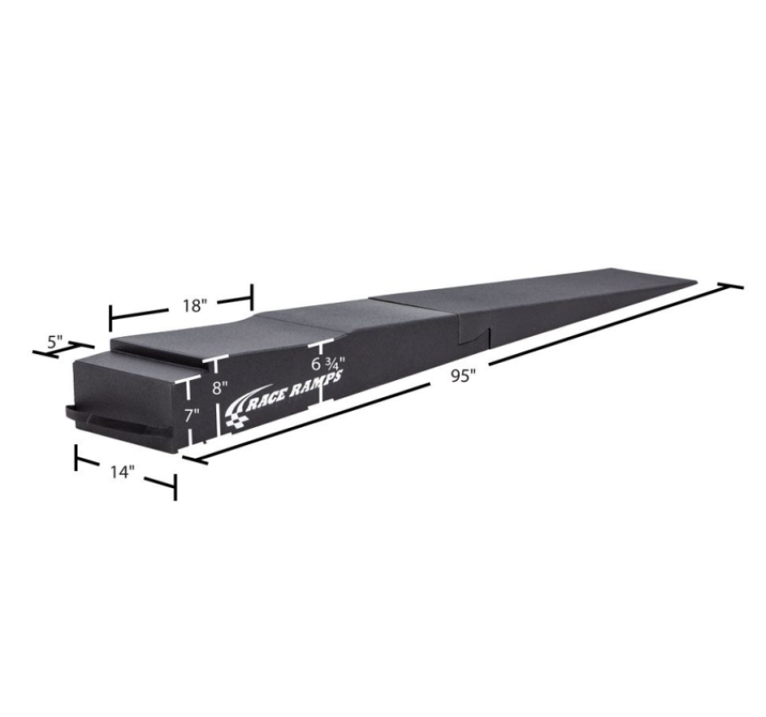 Race Ramps RR-TR-9-FLP 9in. Trailer Ramps w/ Flap Cutout