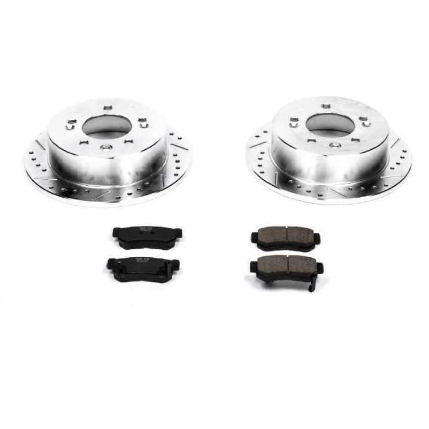 PowerStop K5210 Z23 Daily Driver Carbon-Fiber Ceramic Brake Pad and Drilled & Slotted Rotor Kit