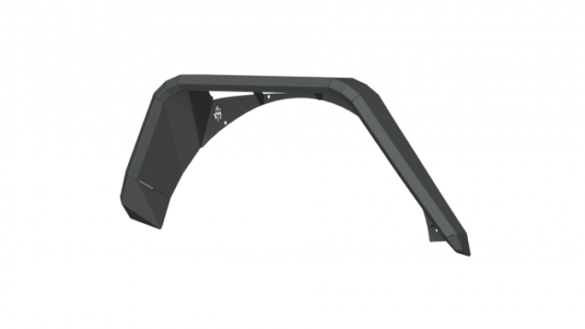 Road Armor 518AFRWB 18-21 Jeep Wrangler JL Stealth Wide Rear Fender Flare Body Armor - Tex Blk