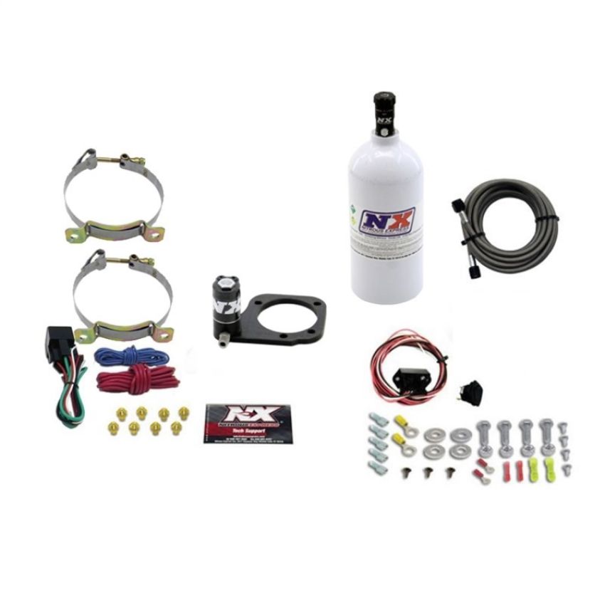 Nitrous Express 62110-2.5P DRY NITROUS PLATE SYSTEM FOR 2001-UP HARLEY SOFT-TAIL W/ 2.5LB BOTTLE