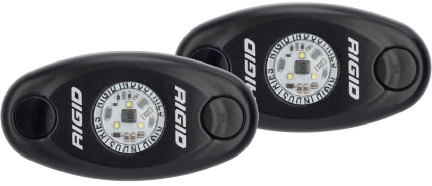 Rigid Industries 482033 A-Series Light - Black - Low Strength - Cool White - Set of 2